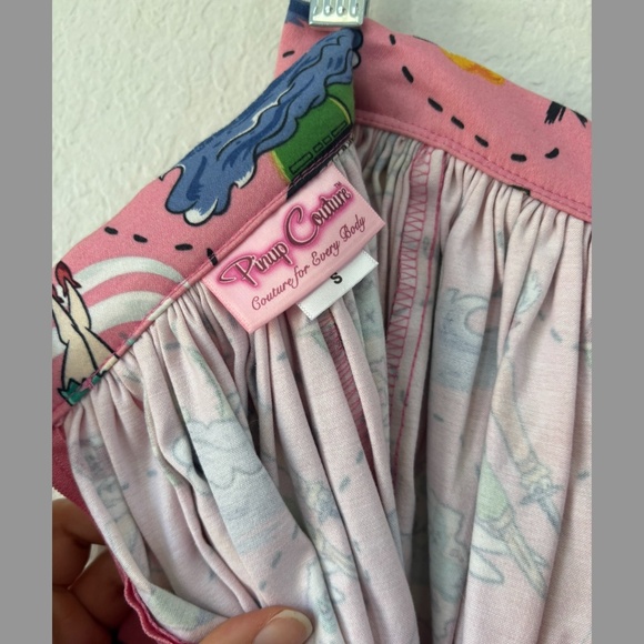 Size S Pinup Couture Skirt in Neverland Print - Picture 3 of 4